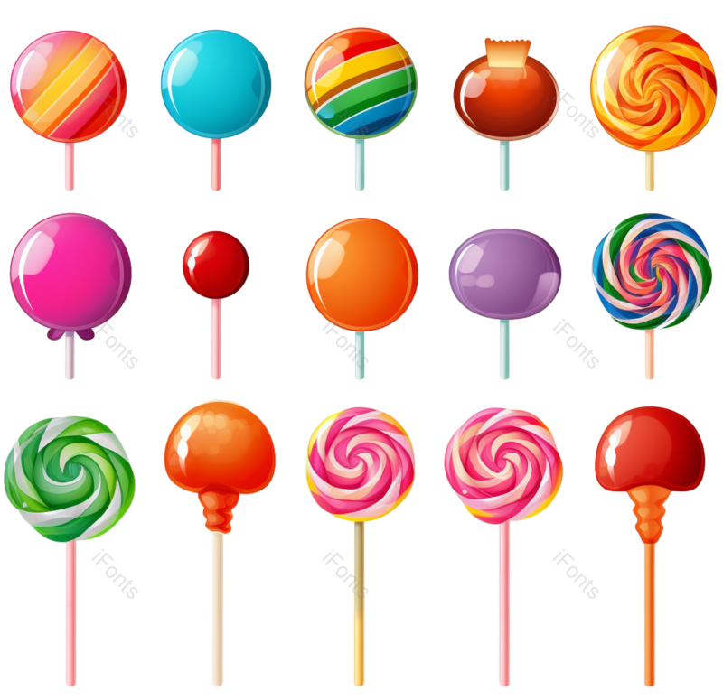 元素图片,儿童元素,甜品PNG,卡通甜品免抠素材